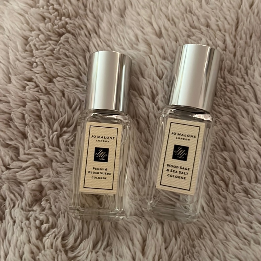Jo Malone Wood Sage & sea salt and peony & blush suede duo